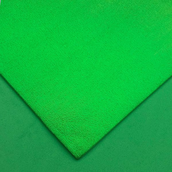 Металізований фоаміран для творчості 2мм Зелений аркуш 60x70 см 7588 фото