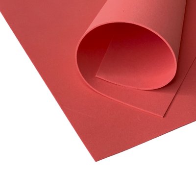 Фоаміран EVA 2мм червоний 50х50 см кольоровий матеріал для творчості, оформлення фотозон, костюмів косплей 6988 фото