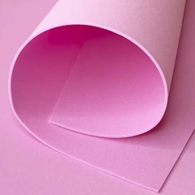 Фоаміран ЕВА 3мм для творчості, аркуш 150х100см, рожевий 6074 фото