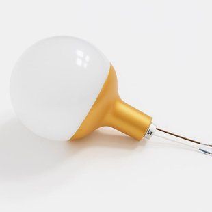Світильник 80 мм для ростових квітів, матовий, з перехідником на трубу 16 мм (патрон G4), Золотий 7642 фото