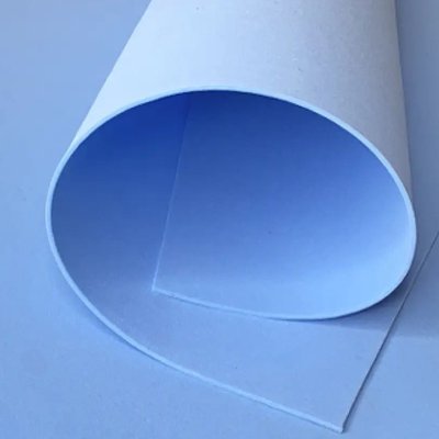 Фоамиран ЭВА 3мм для творчества, лист 150х100см, голубой 6040 фото