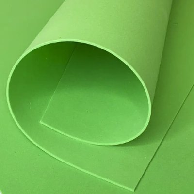 Фоаміран ЕВА 3мм для творчості, аркуш 150х100см, зелений 6054 фото