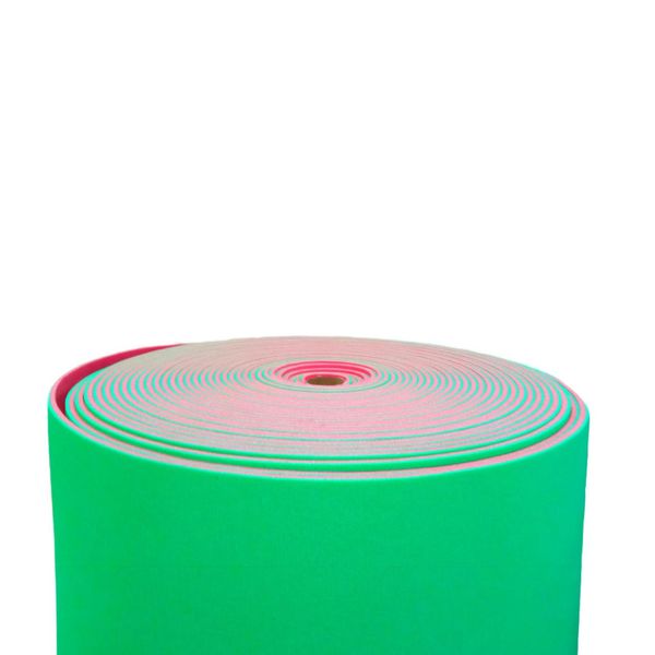 Полотно кольорове двошарове для карематів на відріз 12мм ширина 60см щільність 30(кг/м³) BASE Червоно-зелене 9962 фото