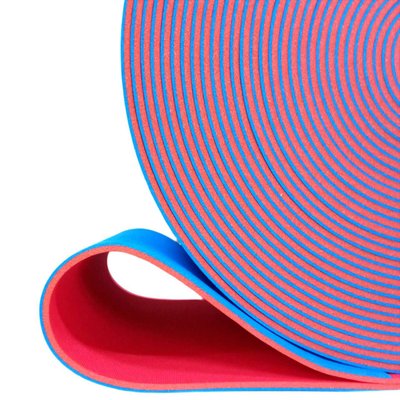 Полотно цветное двухслойное для карематов на отрез 12мм ширина 60см плотность 50(кг/м³) BASE Красно-синее 9963 фото