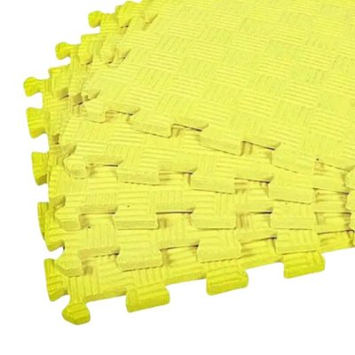 Дитячий килимок-пазл (татамі) ЕВА секція 30х30х1см, Жовтий 6859 фото