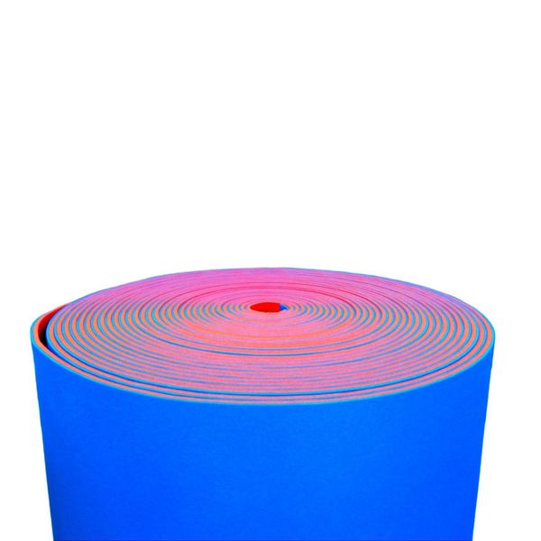 Полотно кольорове двошарове для карематів на відріз 12мм ширина 60см щільність 50(кг/м³) BASE Червоно-сине 9963 фото