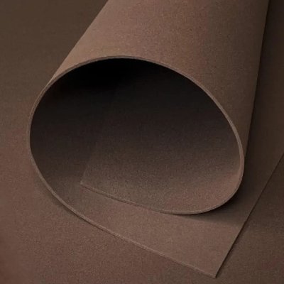 Фоамиран ЭВА 3мм для творчества, лист 150х100см, шоколад 6066 фото