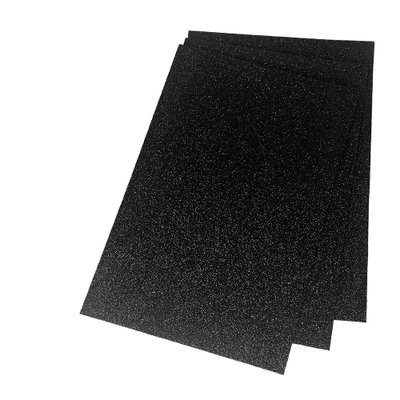 Глітерний фоаміран Преміум 2мм, аркуш 20х30см чорний 8336 фото