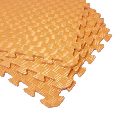 Татами (коврик-пазл ласточкин хвост) секция 50х50х1см, Оранжевый 1543 фото