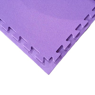 Мягкий пол коврик-пазл ласточкин хвост 50х50х1см с бортиками Фиолетовый 7974 фото