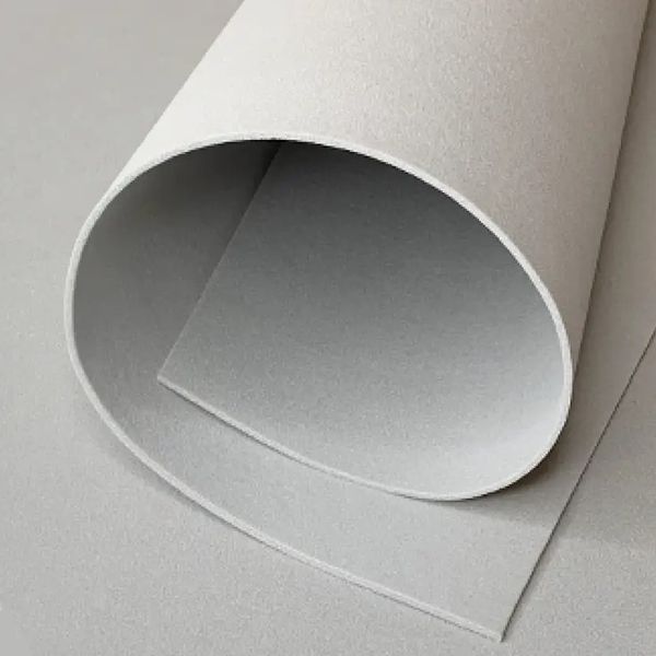 Фоамиран ЭВА 2мм для творчества, лист 150х100см, серебро 6049 фото