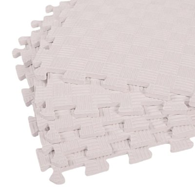 Дитячий килимок-пазл (татамі) ЕВА секція 30х30х1см, Білий 6859 фото