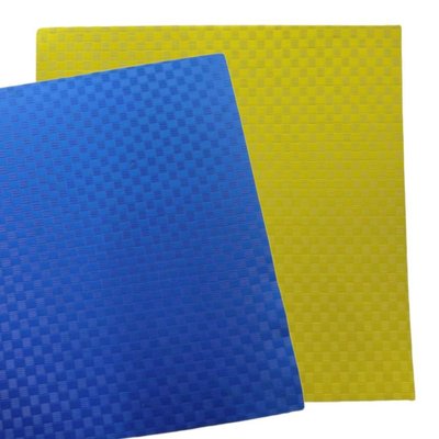 Аркуш ЕВА 100х100х2см УЦІНКА (стріловлювач, спортивний мат) жовто-синій 10714 фото