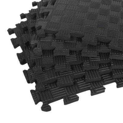Дитячий килимок-пазл (татамі) ЕВА секція 30х30х1см, Чорний 6859 фото