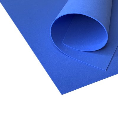 Фоаміран EVA 2мм синій 50х50 см кольоровий матеріал для творчості, оформлення фотозон, костюмів косплей 6935 фото
