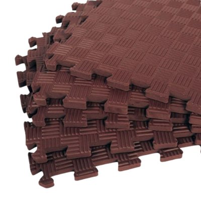 Дитячий килимок-пазл (татамі) ЕВА секція 30х30х1см, Шоколад 6859 фото