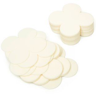Набор заготовок для цветов из изолона 9 Х 9см, 2мм айвори (30шт) 7669 фото