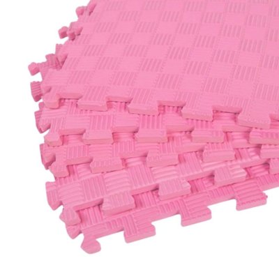 Дитячий килимок-пазл (татамі) ЕВА секція 30х30х1см, Рожевий 6859 фото