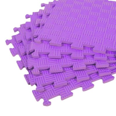 Дитячий килимок-пазл (татамі) ЕВА секція 30х30х1см, Фіолетовий 6859 фото