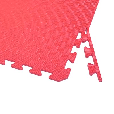 Татами (коврик-пазл ласточкин хвост) с бортиками секция 50х50х1см Красный 7414 фото