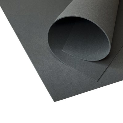 Фоаміран EVA 2мм темно-сірий 50х50 см кольоровий матеріал для творчості, оформлення фотозон, костюмів косплей 6944 фото