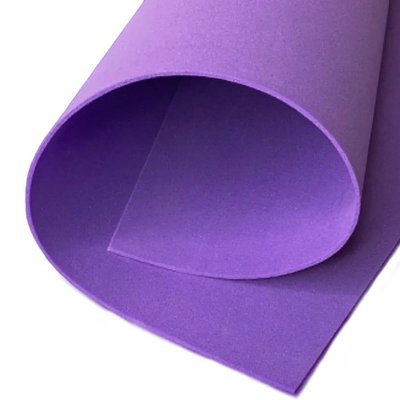 Фоамиран ЭВА 2мм для творчества, лист 150х100см, фиолетовый 6075 фото