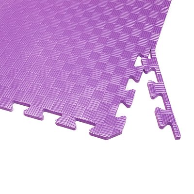 Татами (коврик-пазл ласточкин хвост) с бортиками секция 50х50х1см Фиолетовый 7414 фото