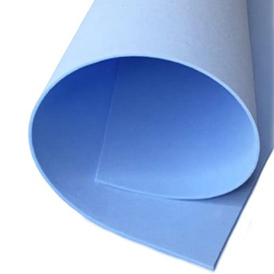 Фоамиран ЭВА 2мм для творчества, лист 150х100см, голубой 6039 фото