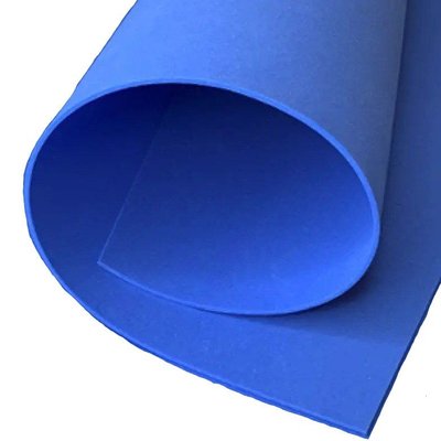 Фоамиран ЭВА 2мм для творчества, лист 150х100см, синий 5998 фото