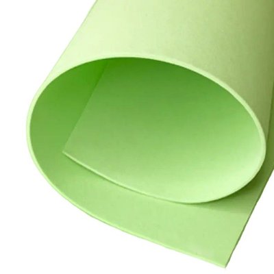 Фоамиран ЭВА 2мм для творчества, лист 150х100см, светло-зелёный 6057 фото