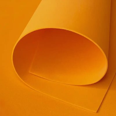 Фоамиран ЭВА 3мм для творчества, лист 150х100см, оранжевый 6088 фото
