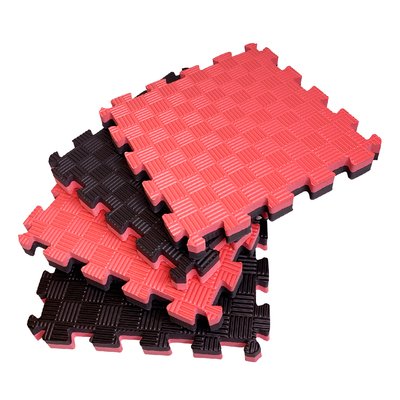 Дитячий килимок-пазл (татамі) секція 30х30х3см ,Червоно-чорний 8314 фото
