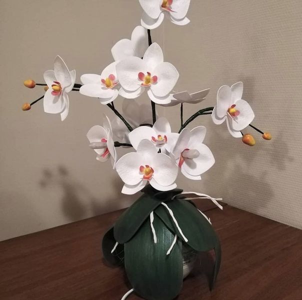 Комплект квітів "Орхідея" FVR 1мм Кремовий VR 8090 фото